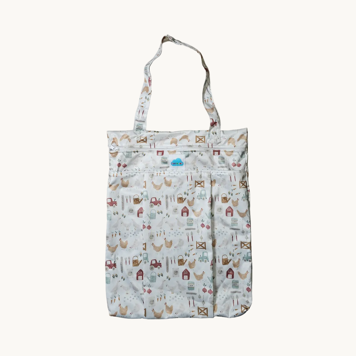 Midsize Hanging wet bag tote - Home Grown