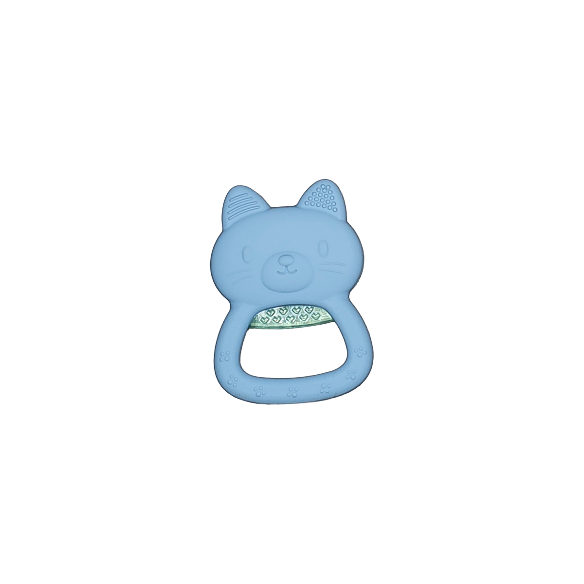 Silicone Freezable Kitty Teether - Blue