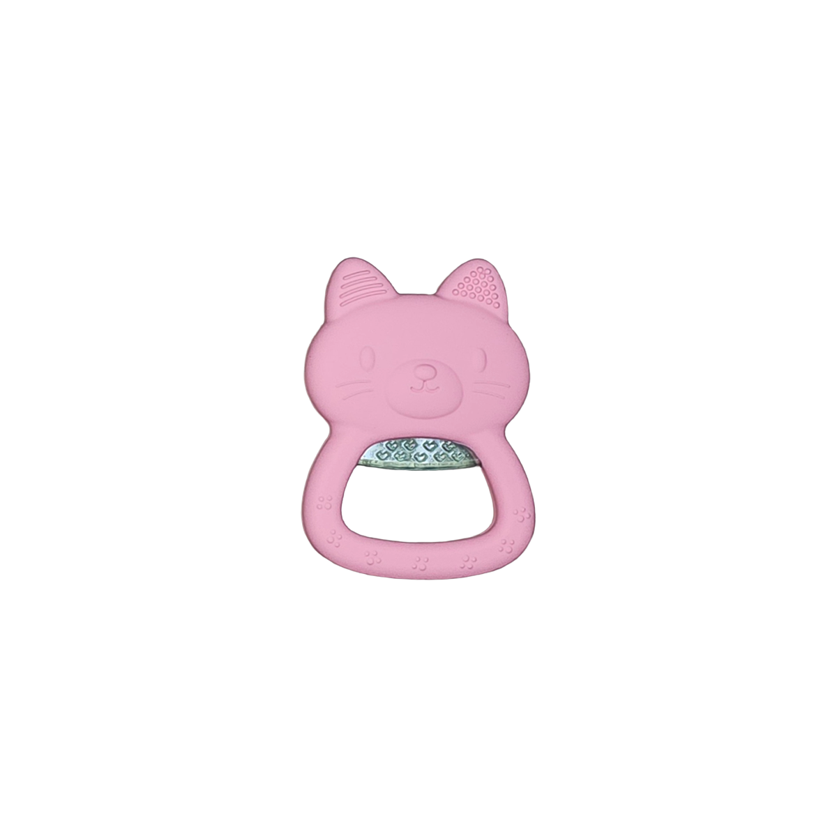 Silicone Freezable Kitty Teether - Pink