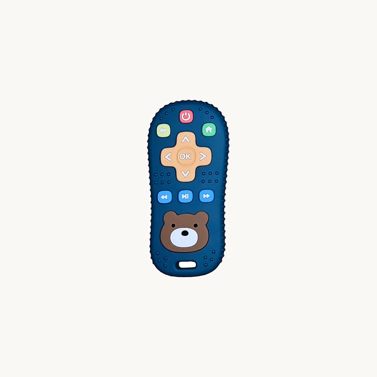 Silicone Remote Control Teether - Blue