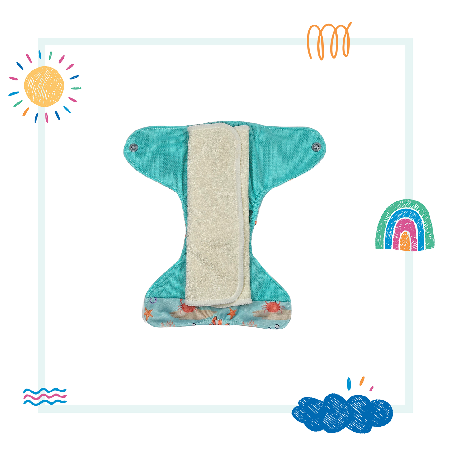 Preemie 4 layer snap in insert