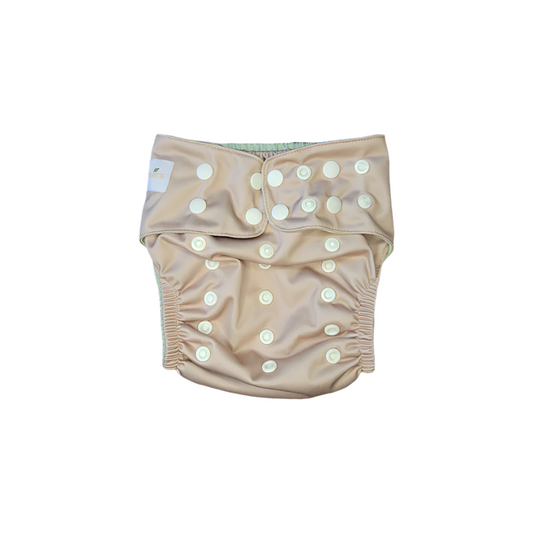 Naturalets™ pocket diaper with Trifold - Almond