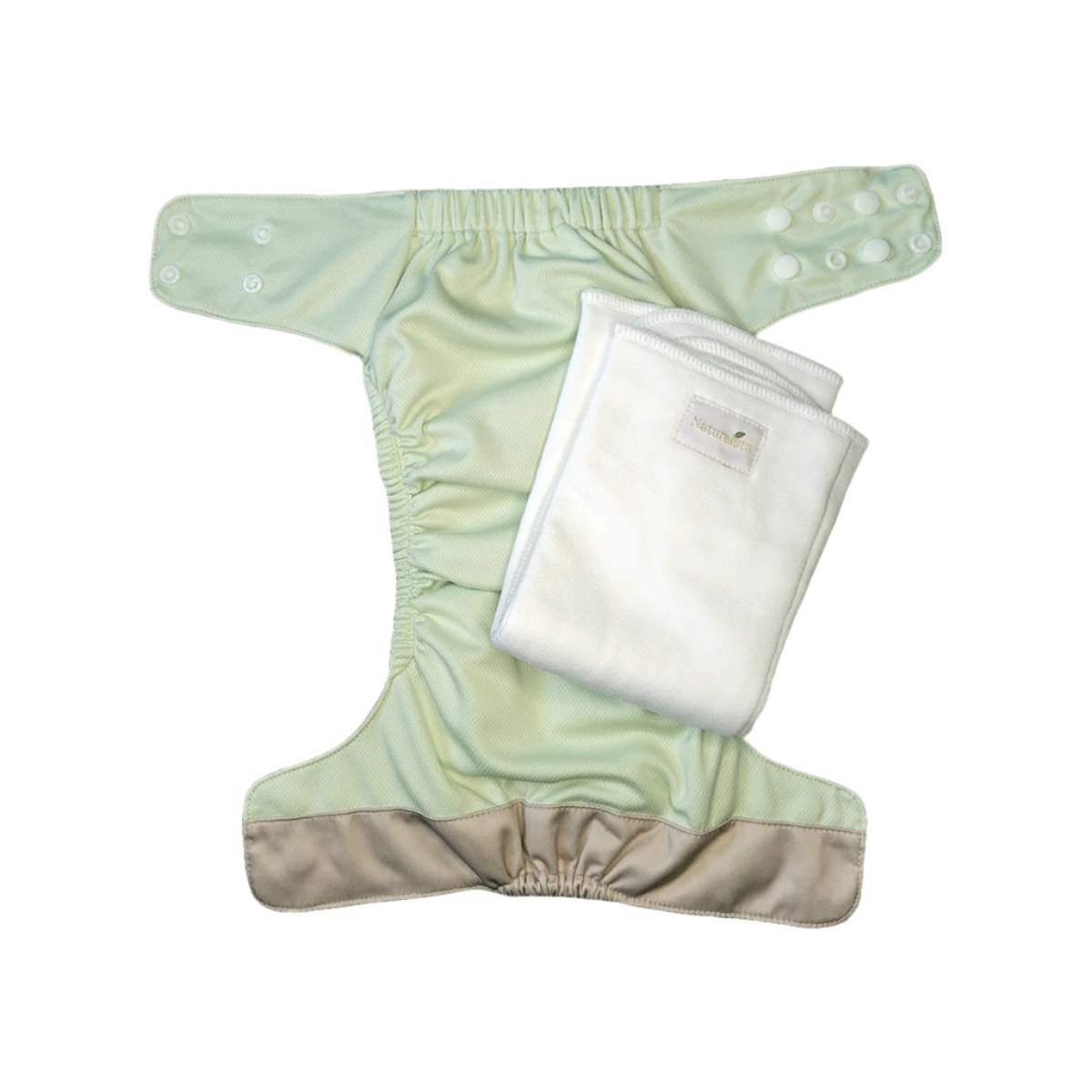 Naturalets™ pocket diaper with Trifold - Almond