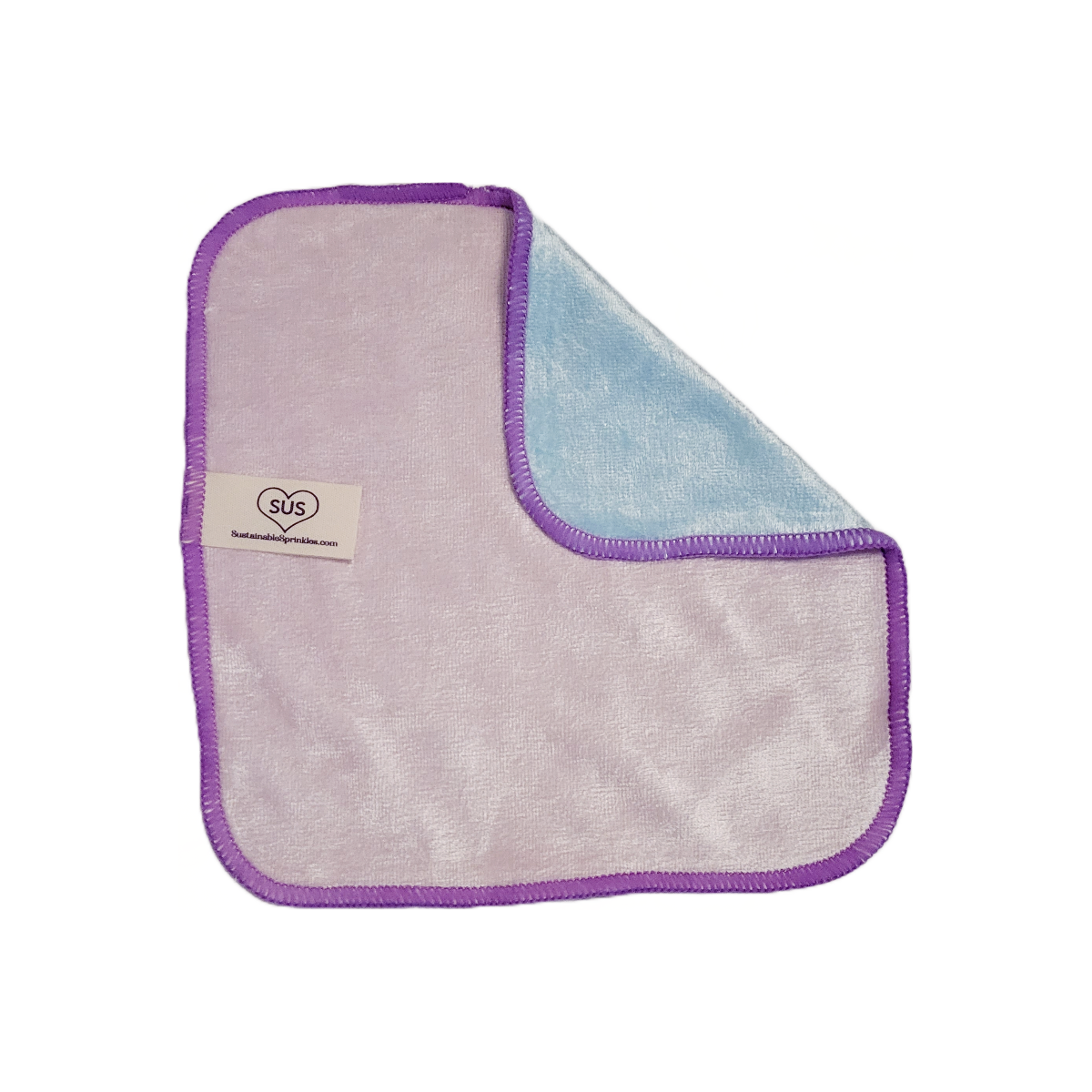 Luxe Velour Reusable Wipes set of 6 - Cotton Candy