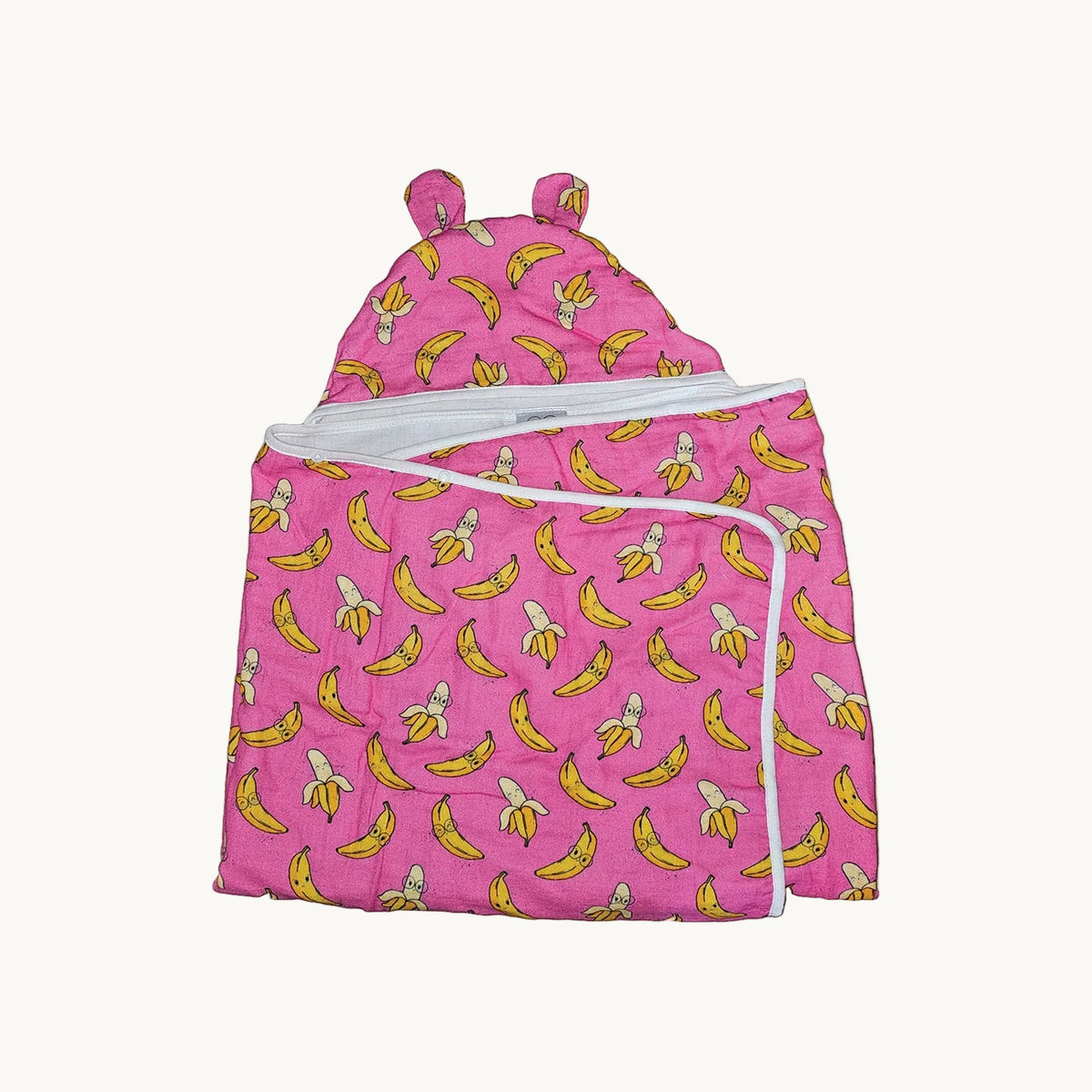 Cotton muslin hooded towel - This is Bananas