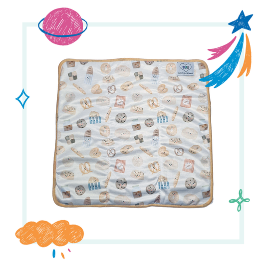 9 layer Midsize™ Bamboo Terry Trifold - Moderate Wetter - Baked with Love Print