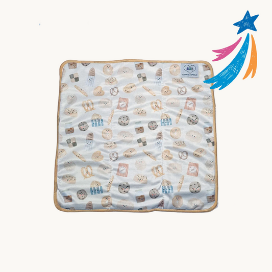 9 layer Midsize™ Bamboo Terry Trifold - Moderate Wetter - Baked with Love Print
