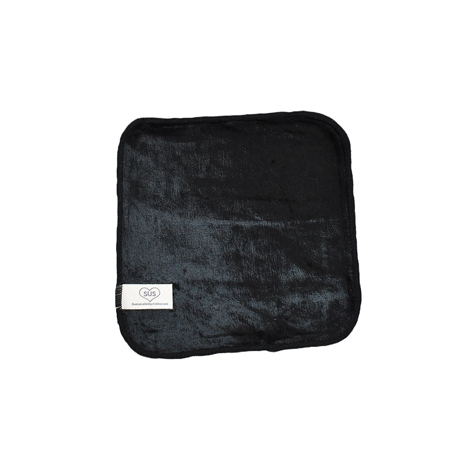 Luxe Velour Reusable Wipes - Noir