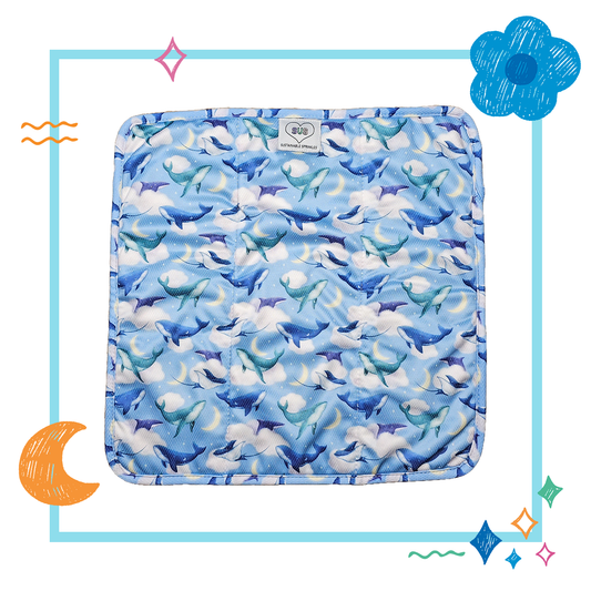 15 layer Midsize™ Bamboo Terry Trifold - Heavy wetter - Sea Dreams