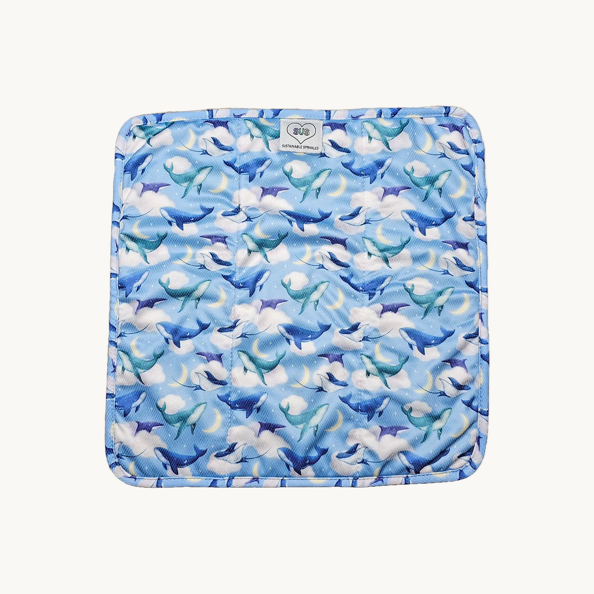 15 layer Midsize™ Bamboo Terry Trifold - Heavy wetter - Sea Dreams