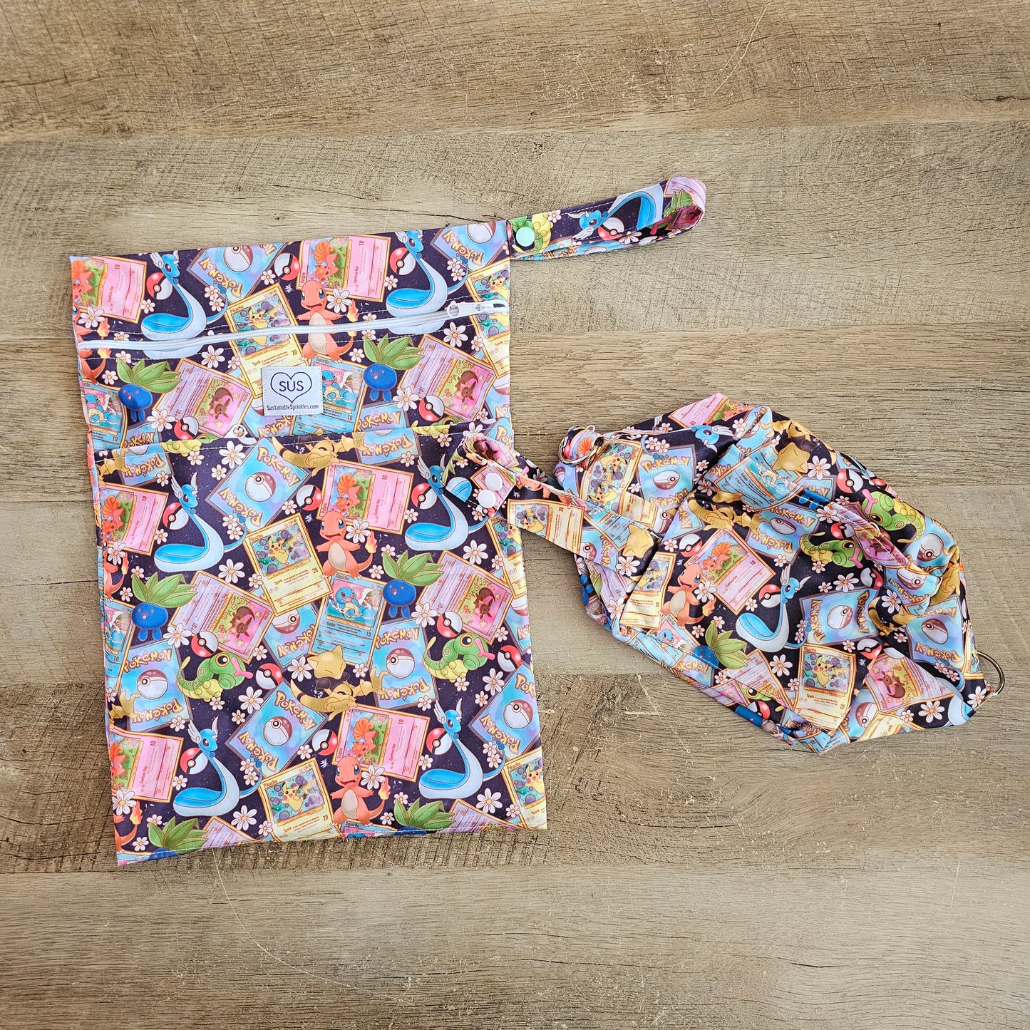 Medium wet bag and mini pod bundle - Cynthia
