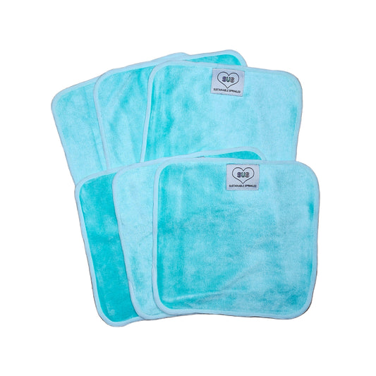 Luxe Velour Reusable Wipes - Mint