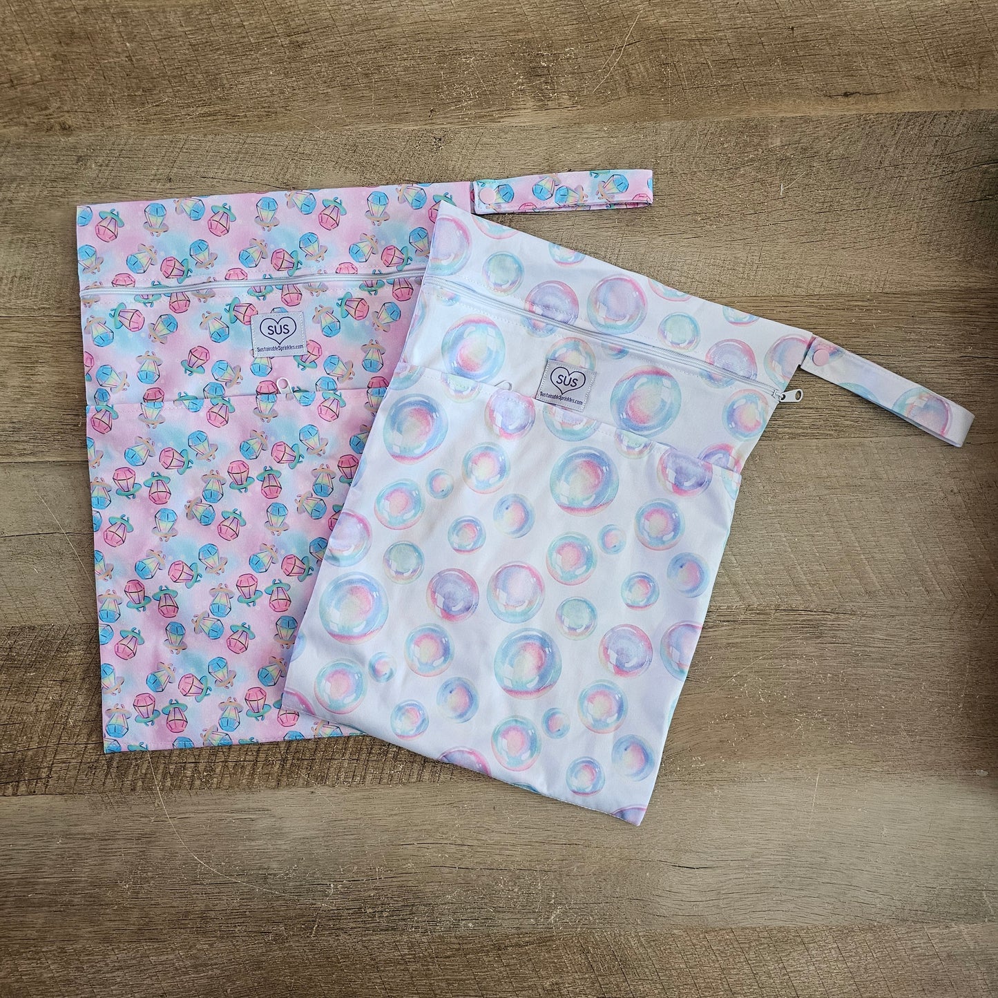 Medium wet bag bundle - Avril & Ring Pop