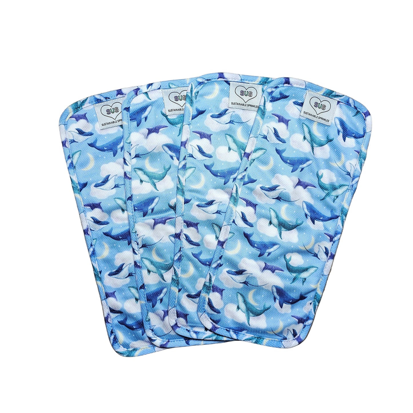 Midsize Awj absorbency boosting Liners set of 4 - Sea Dreams