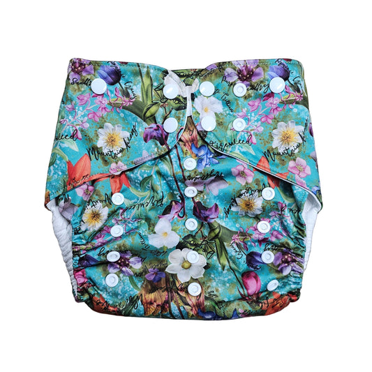 ✨ Maple Fluff Pocket – Large Size (Comparable to Cloth Joy Midsize™) ✨ - Flower Garden