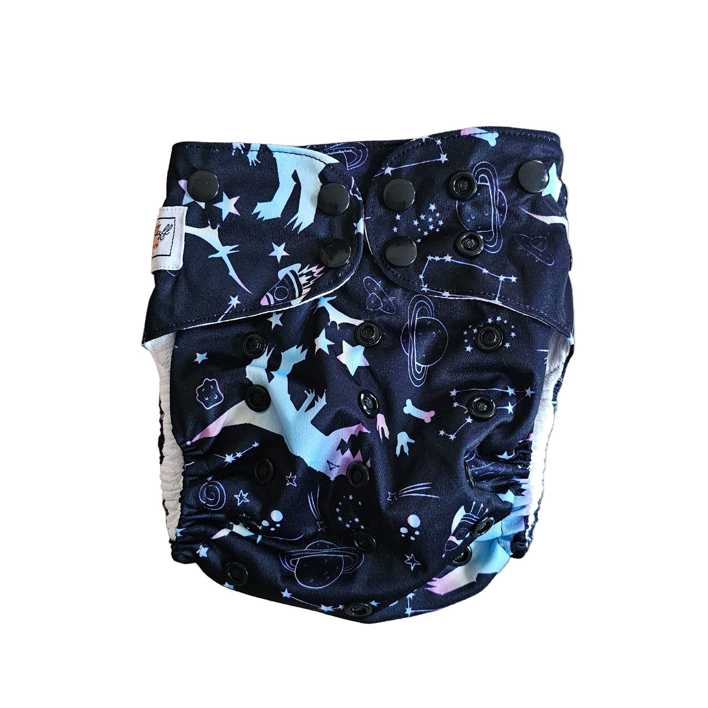 ✨ Maple Fluff Pocket – Small Size (Comparable to Cloth Joy Newborn Extended size) ✨ - Dino Constellations