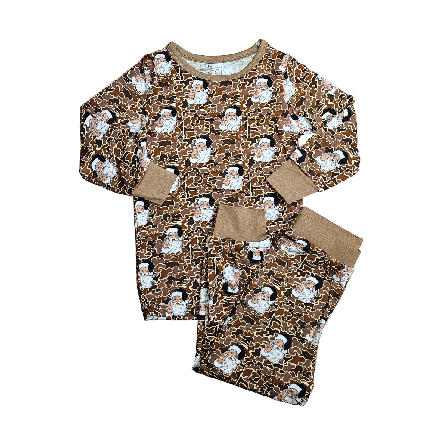 Bamboo set - 3T - Christmas Camo