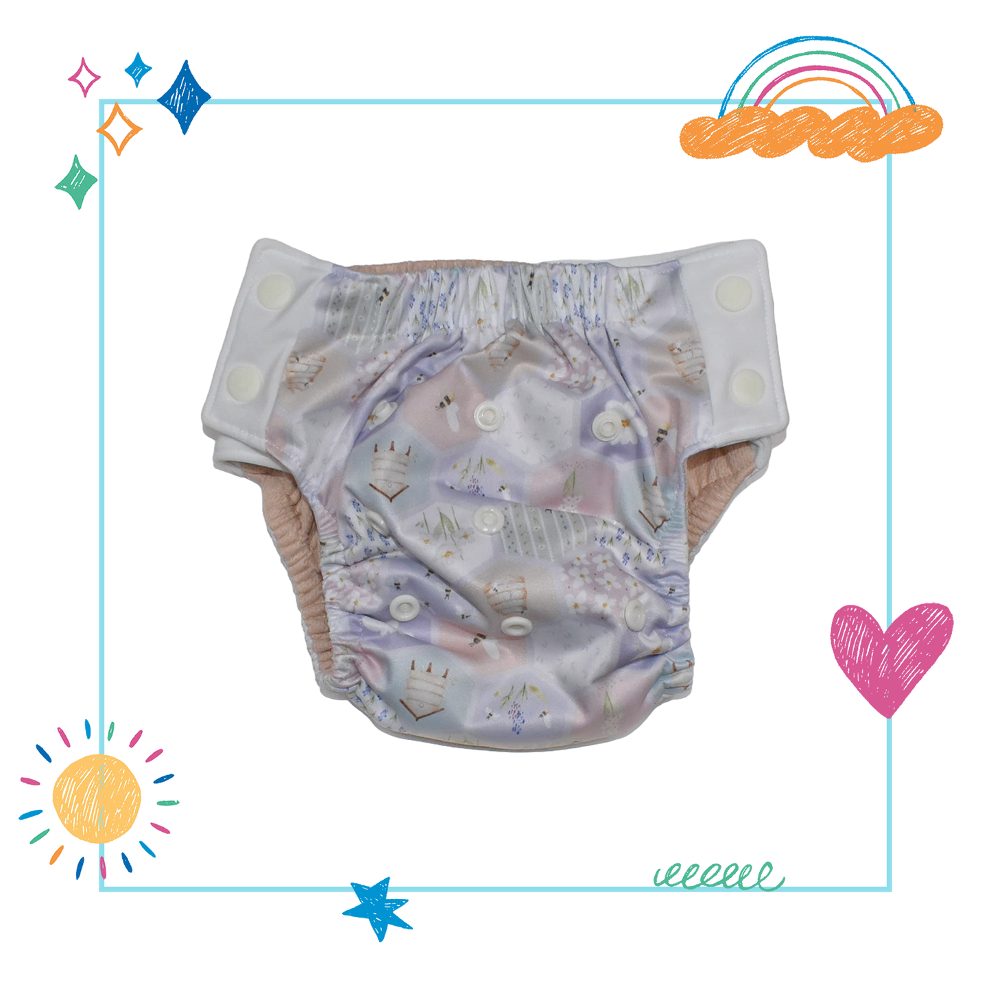 🌟Little Dipper Adjustable Training Briefs - Buzzy Bees