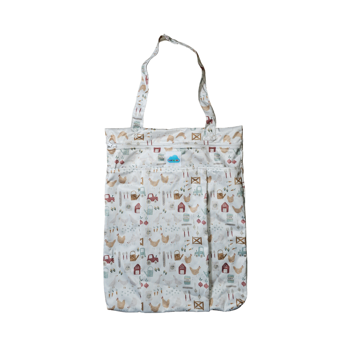 Midsize Hanging wet bag tote - Home Grown