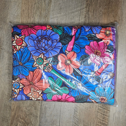Single Scoop Size Minky Blanket - Wands