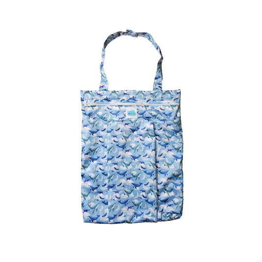 Midsize Hanging wet bag tote - Sea Dreams