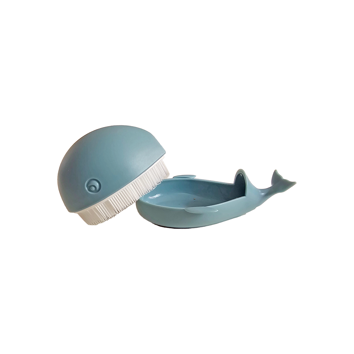 Whale Scrub brush and holder