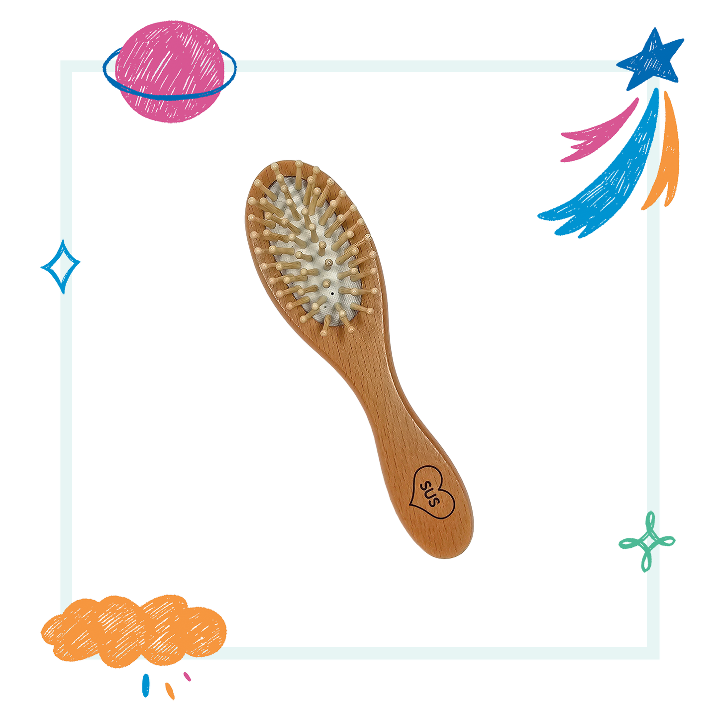 Bamboo Mini Hair Brush