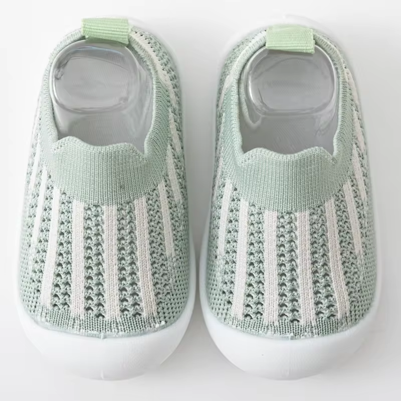 Little Explorer Shoes - Sage and Cream