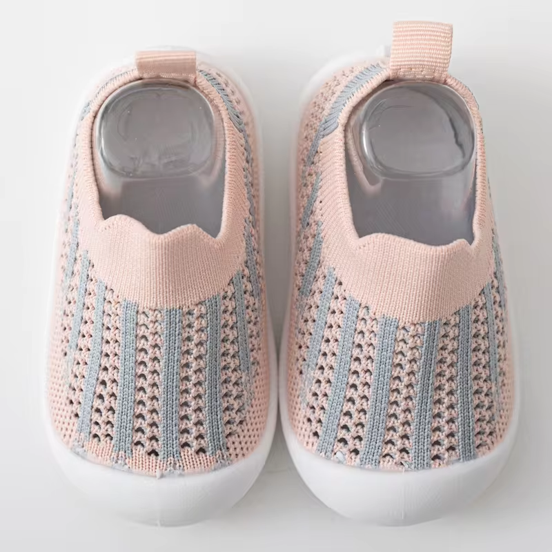 Little Explorer Shoes - Pink and Gray