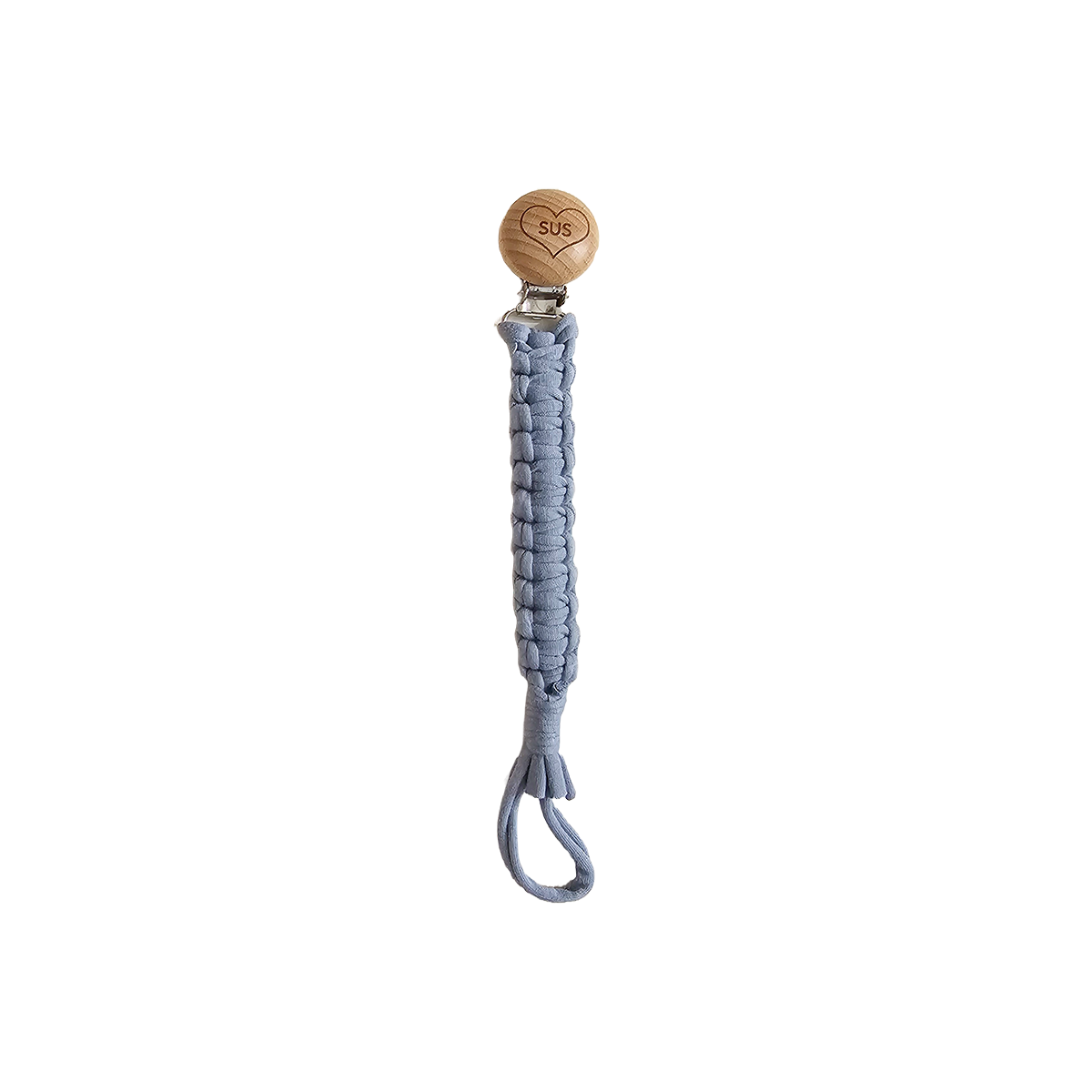 SUS Pacifier Clip - Denim