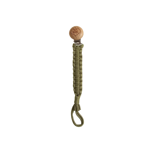 SUS Pacifier Clip - Olive