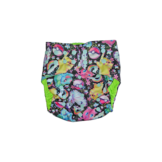 Midsize Splash and play swim bottoms - Neon Nostalgia