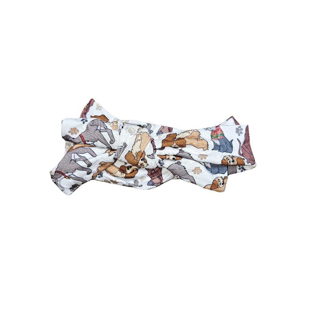 Bamboo adjustable headband - dogs -📍Bin F