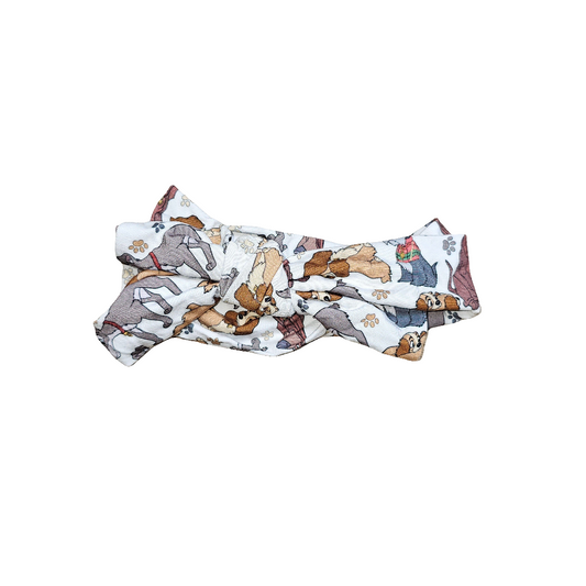 Bamboo adjustable headband - dogs -📍Bin F