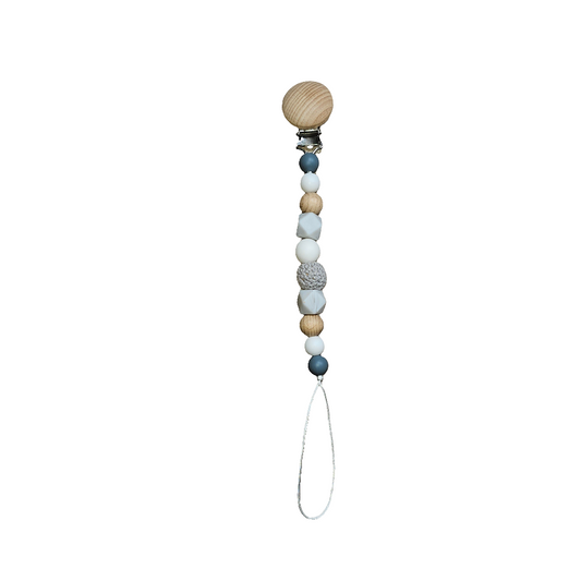 Gray pacifier clip -📍Bin F