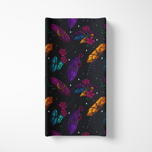 Stretchy Polyester changing pad cover - gemma