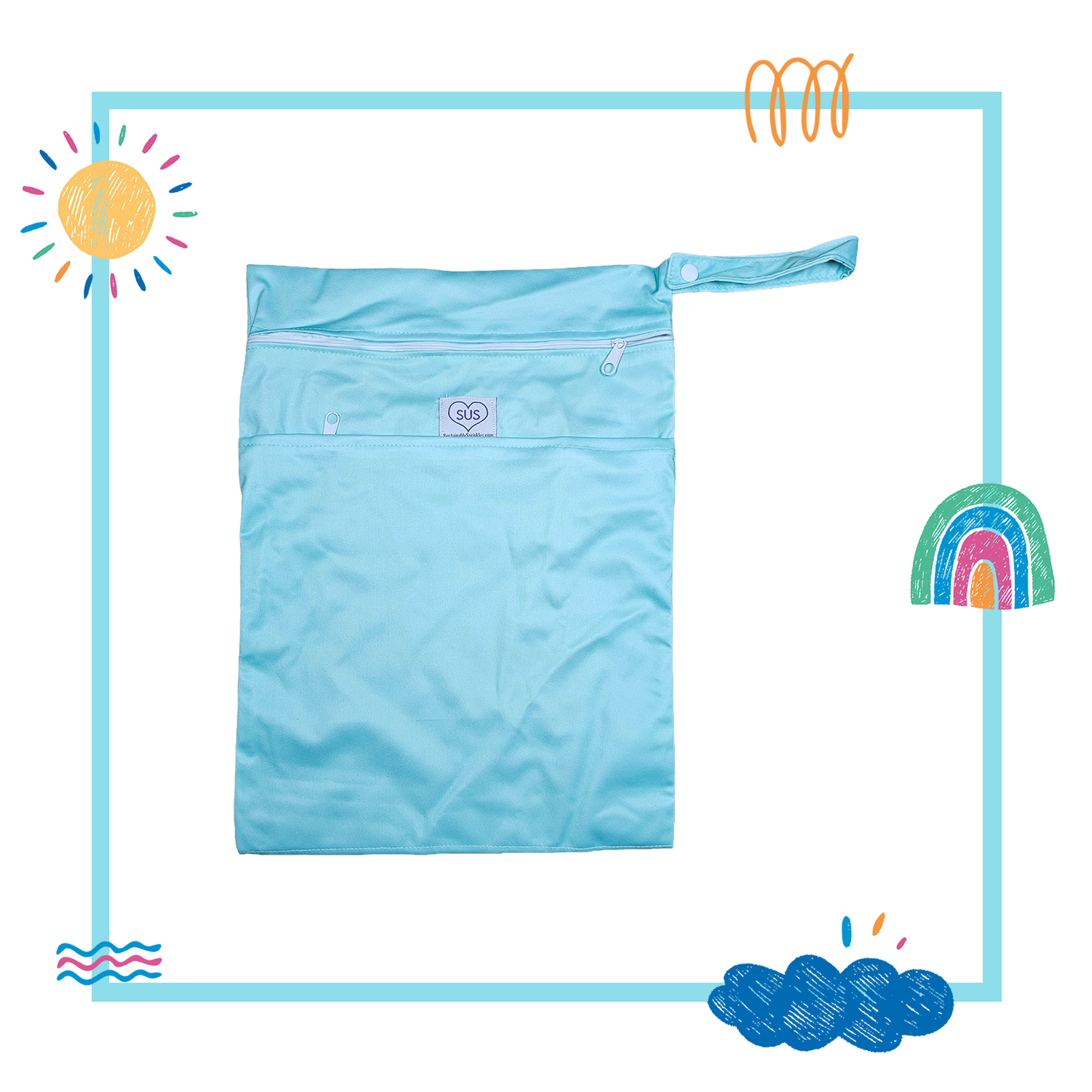Medium Wet Bag - Aqua