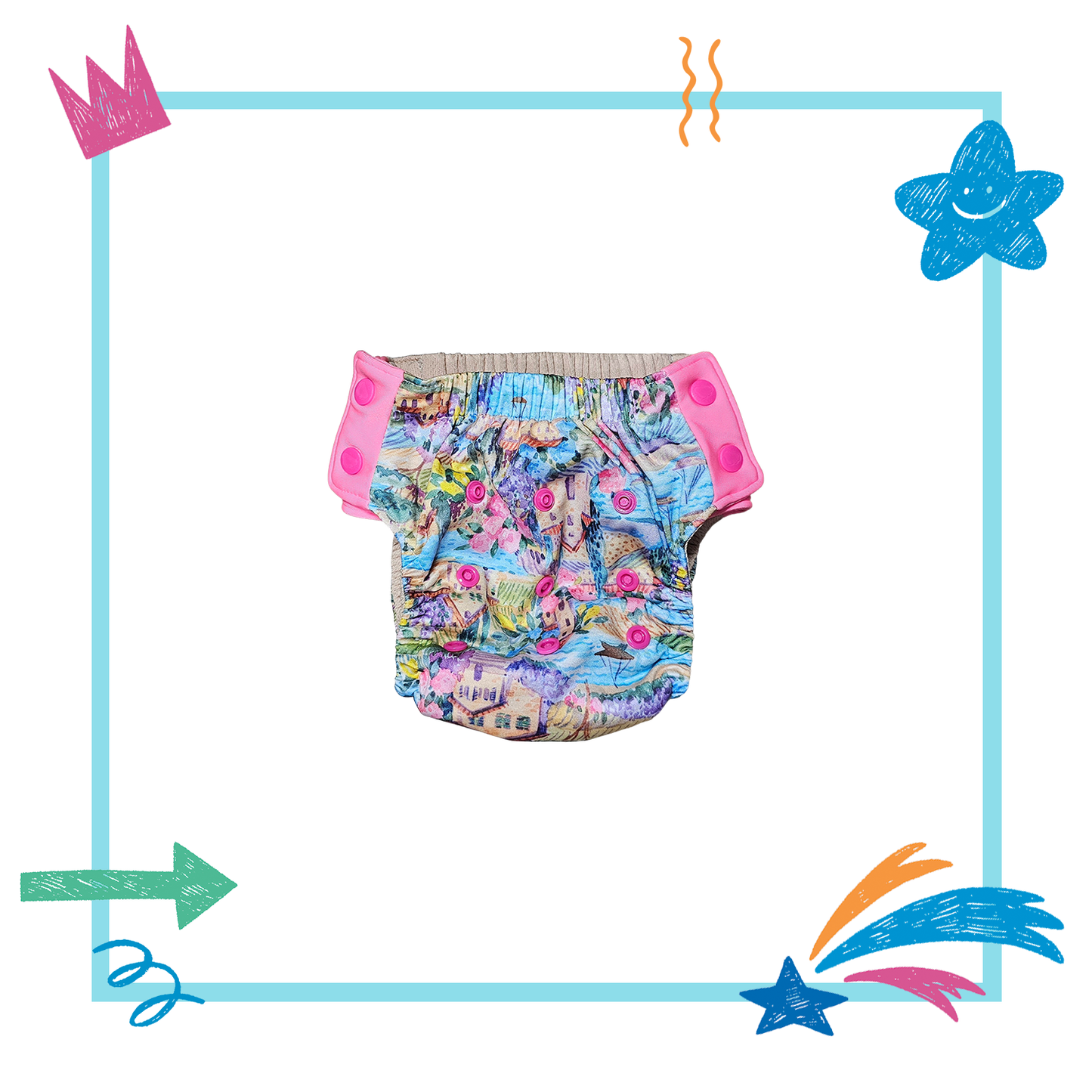🌟Little Dipper Adjustable Training Briefs - SUMMER IN TUSCANY