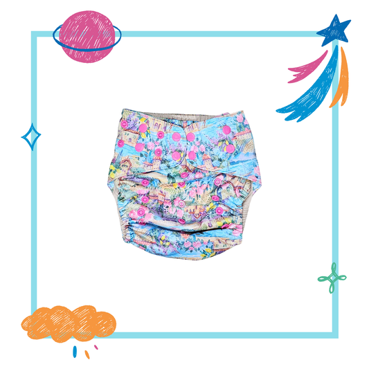 🌟 Midsize™ Stargazer Pocket Diaper –  SUMMER IN TUSCANY