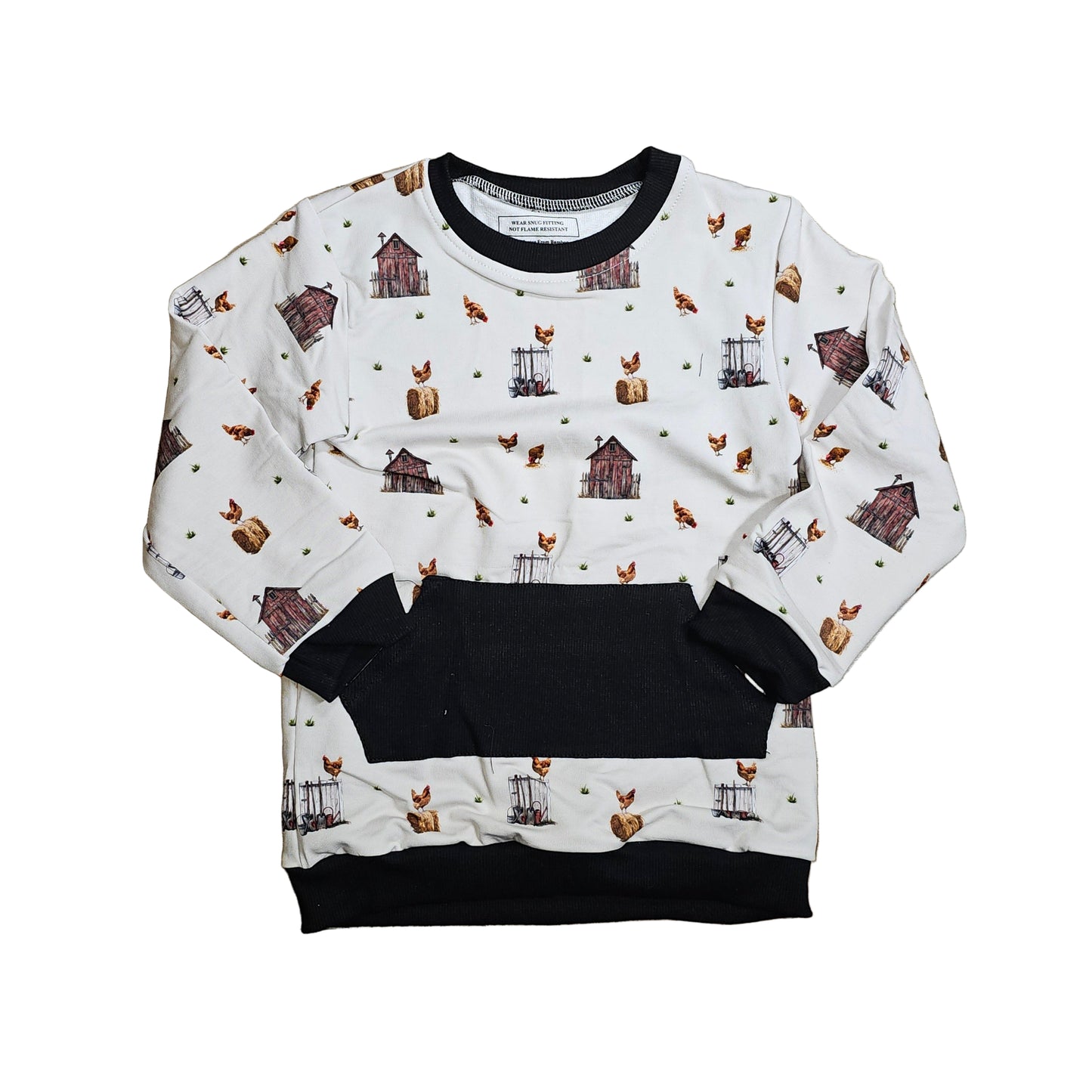 Bamboo French Terry Sweatshirt 2T - Farm