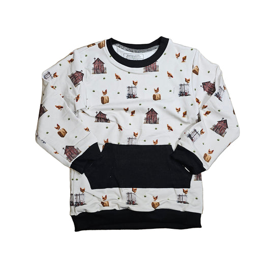 Bamboo French Terry Sweatshirt 2T - Farm