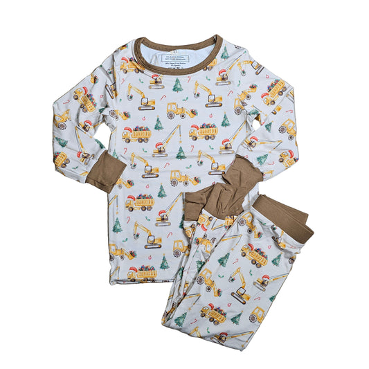 Bamboo set - 3T - Christmas Trucks