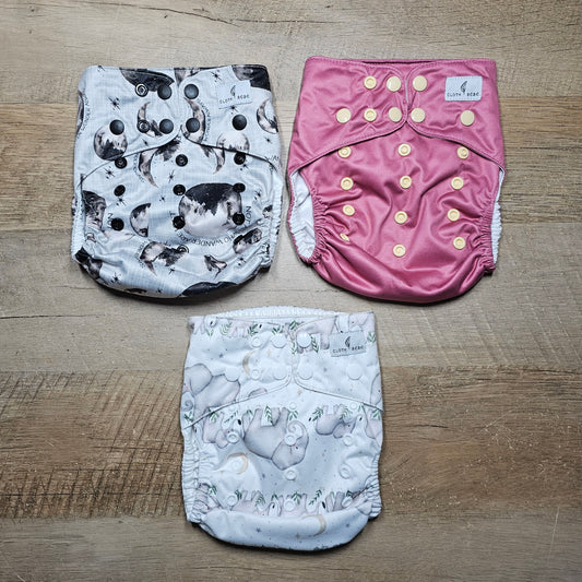 Cloth bebe cover bundle of 3