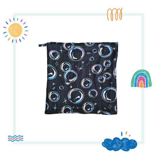 Cotton muslin Wipes/wash cloth - Bubbles